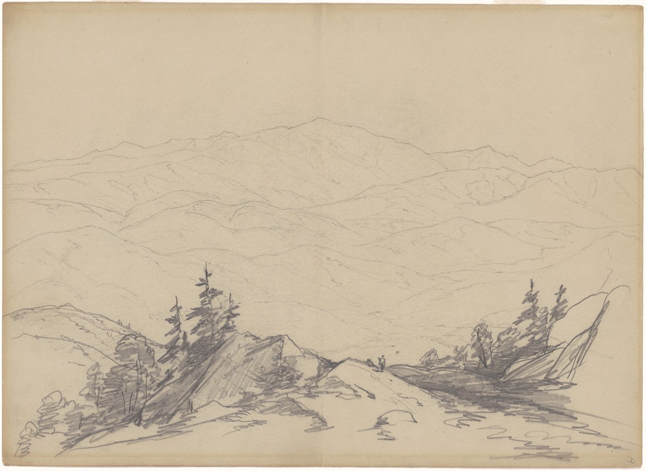 Berglandschap door John William Casilear