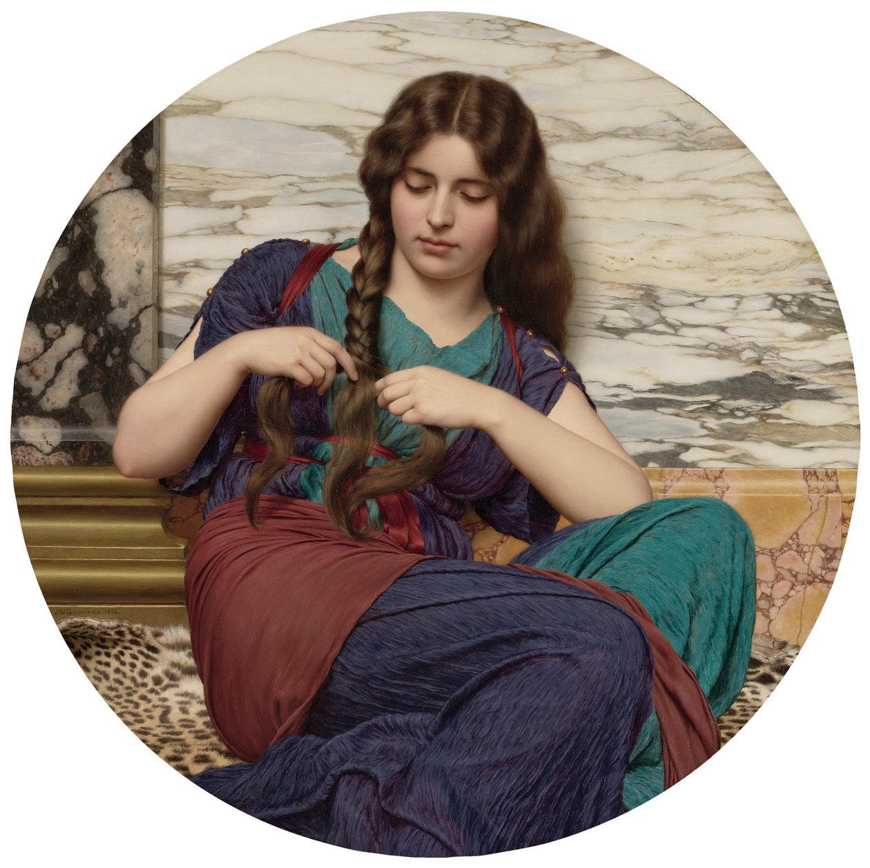 Een aangename taak door John William Godward