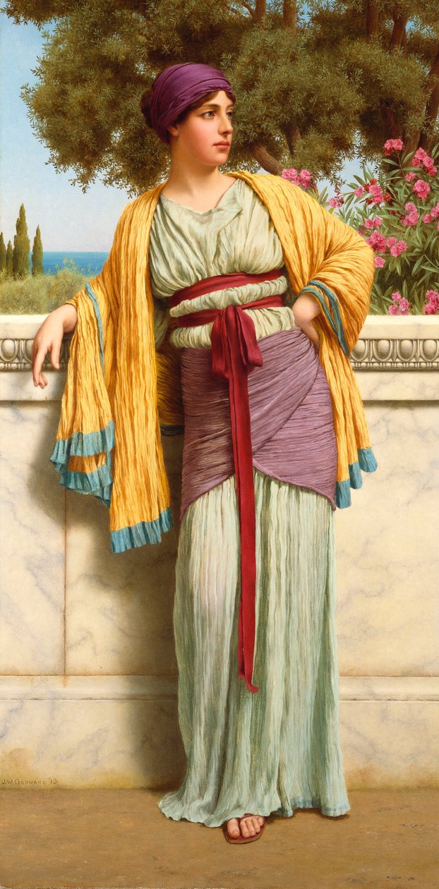 Cestilia, 1919 door John William Godward