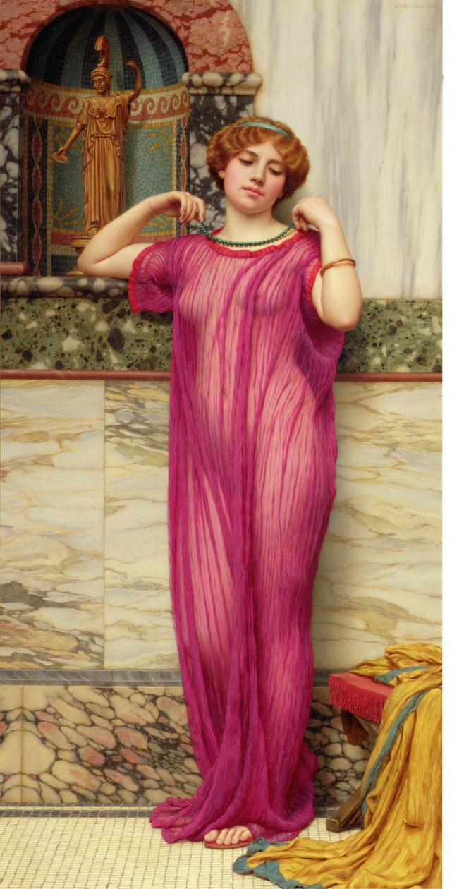 De ketting, c.1900 door John William Godward