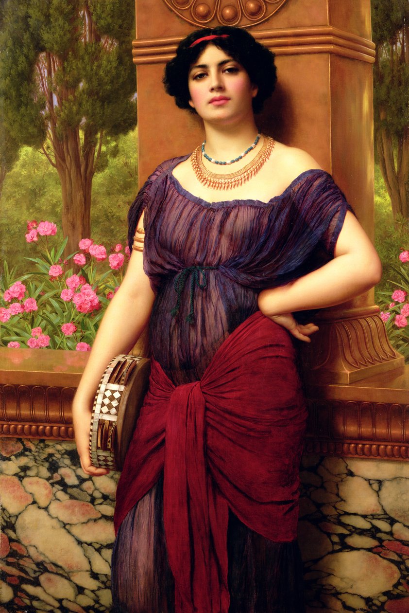De Tamboerijnspeler door John William Godward