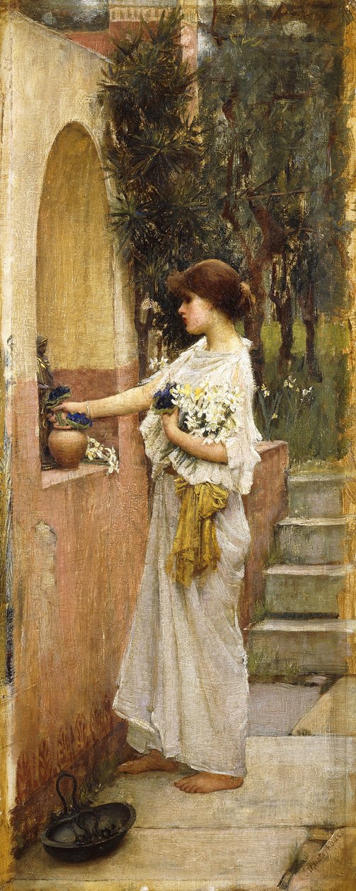 Een Romeins Offer door John William Waterhouse