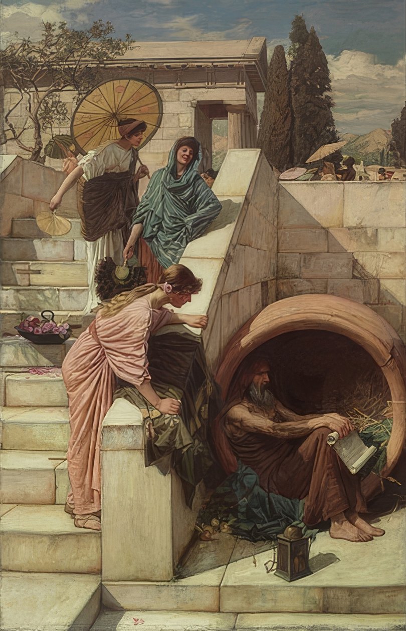Diogenes door John William Waterhouse
