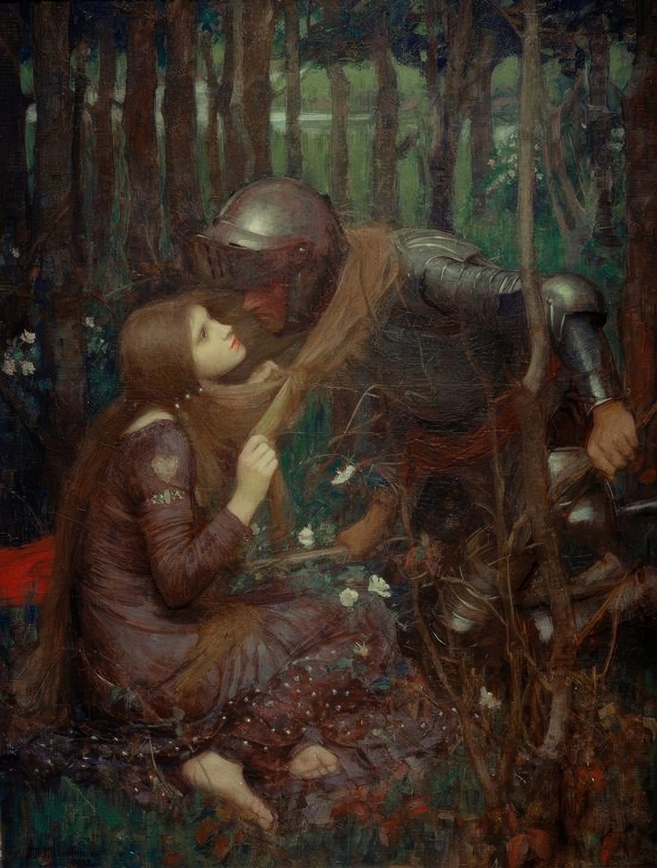 De Schone Dame zonder Genade door John William Waterhouse