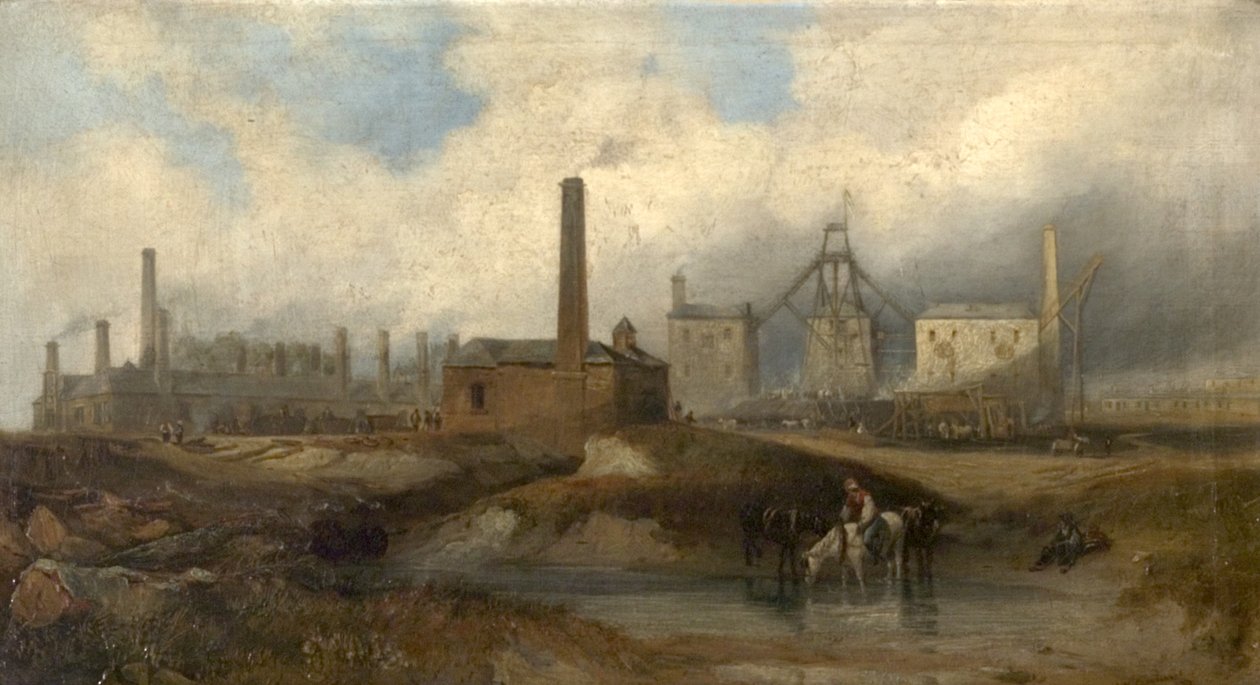 Industriële Scène, 1833 door John Wilson Carmichael