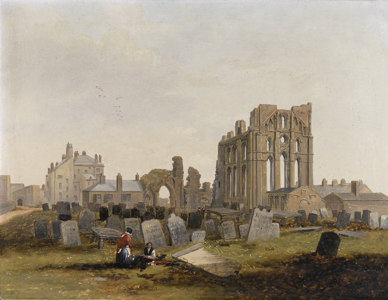 Tynemouth Priory vanuit het oosten door John Wilson Carmichael