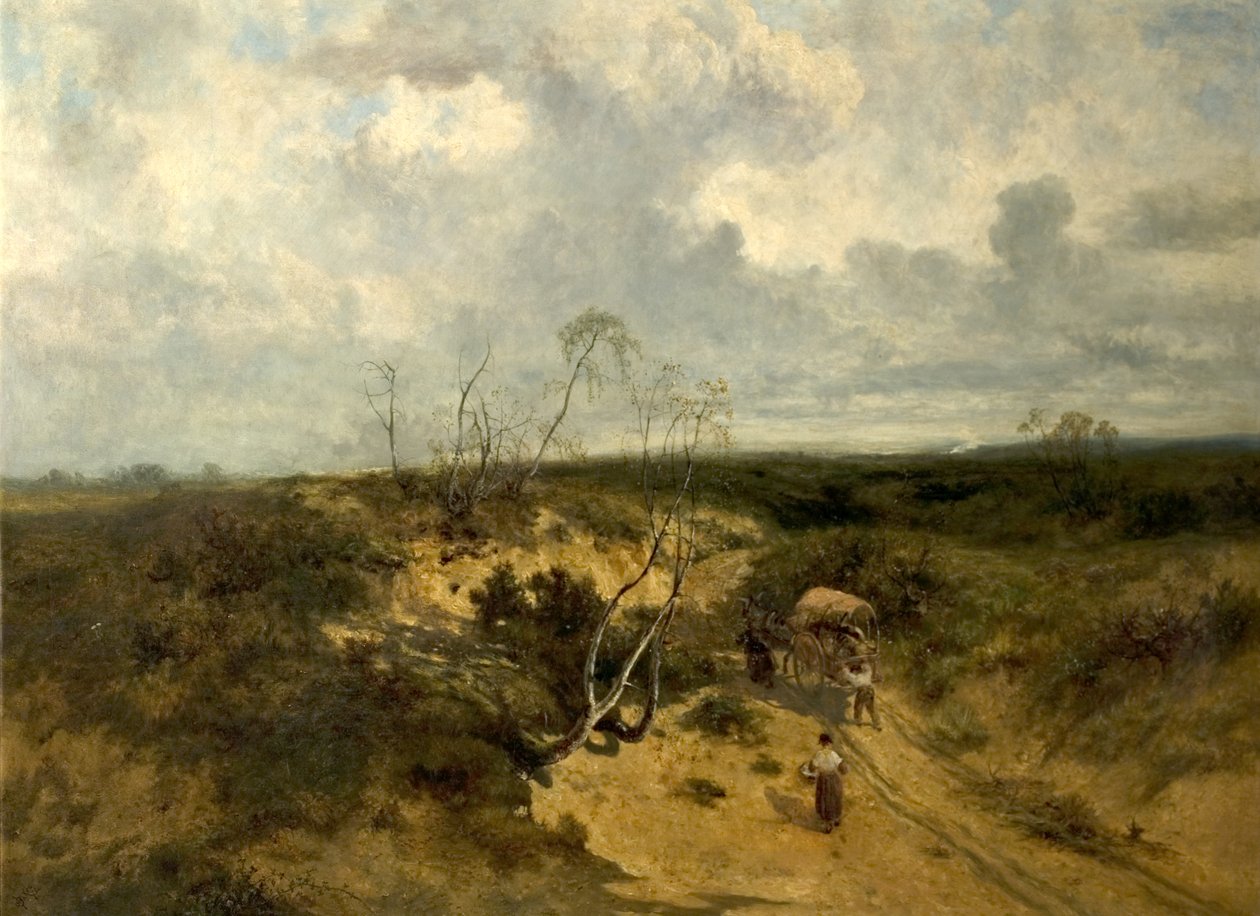 Een Zanderig Weggetje, 1874 door John Wright Oakes