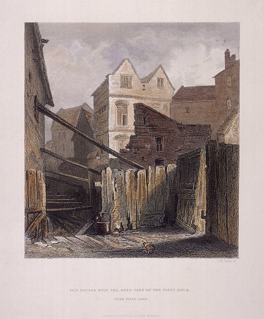 Fleet River, Londen door John Wykeham Archer