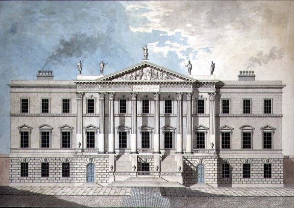 Ontwerp voor een Neoklassiek Stads Paleis door John Yenn
