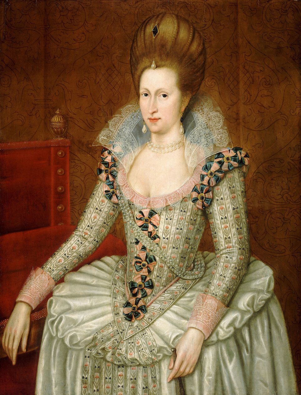 Anna van Denemarken door John de (attr.to) Critz