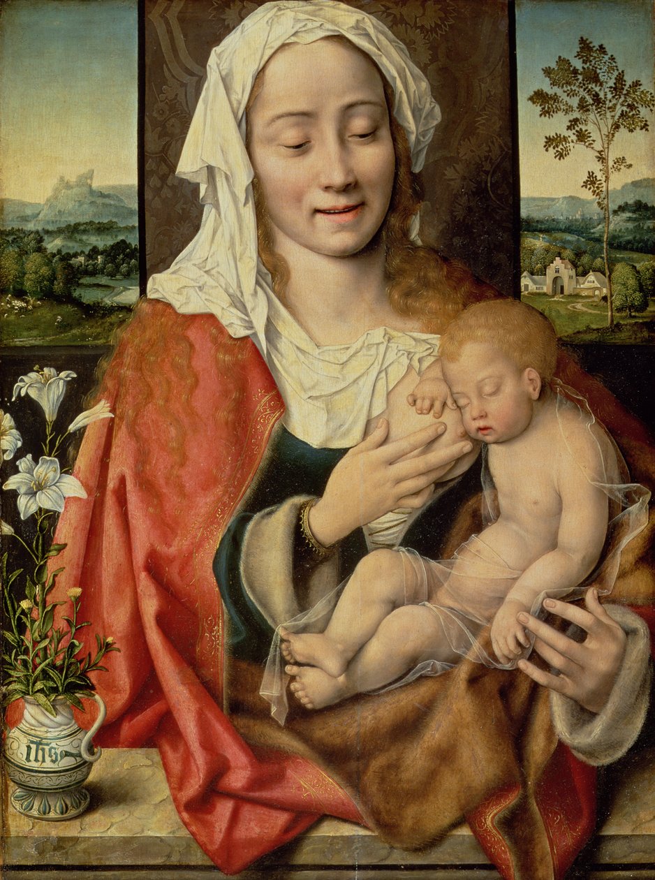 Madonna en kind, c.1525-30 door Joos van Cleve