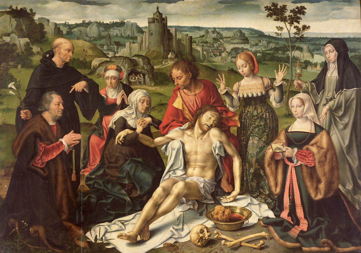 De Bewening van Christus, centraal paneel van een altaarstuk door Joos van Cleve