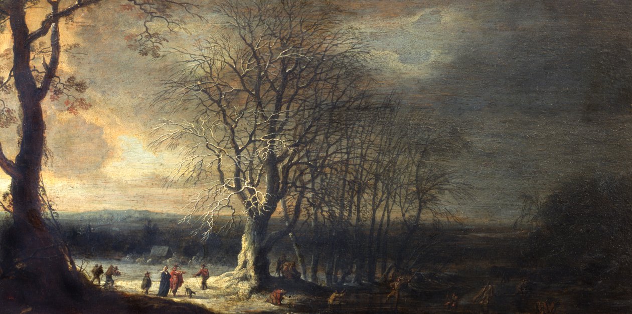 Winterlandschap door Joos or Josse de Momper