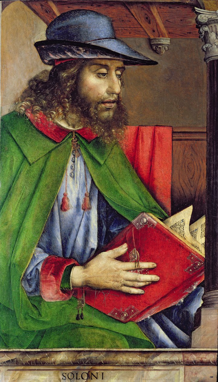 Portret van Solon (640-558 v.Chr.) c.1475 door Joos van Gent