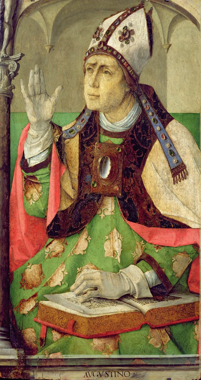 Portret van St. Augustinus, c.1475 door Joos van Gent