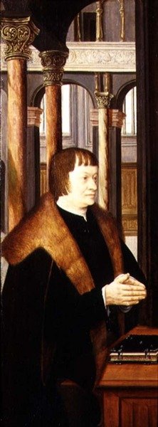 Donor (vleugel van een drieluik) door Joos van Cleve