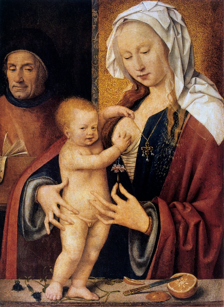 De Heilige Familie, 16e eeuw door Joos van Cleve