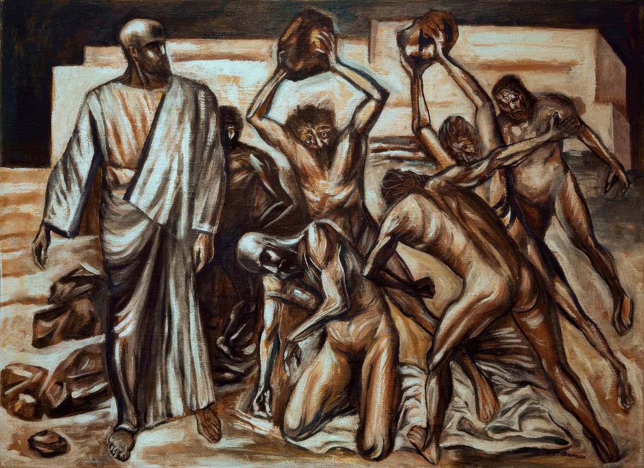 Het martelaarschap van Sint Stefanus door José Clemente Orozco