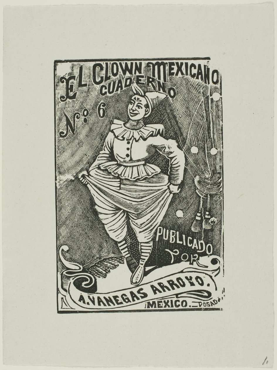 Mexicaanse clown, nr. 6 door José Guadalupe Posada