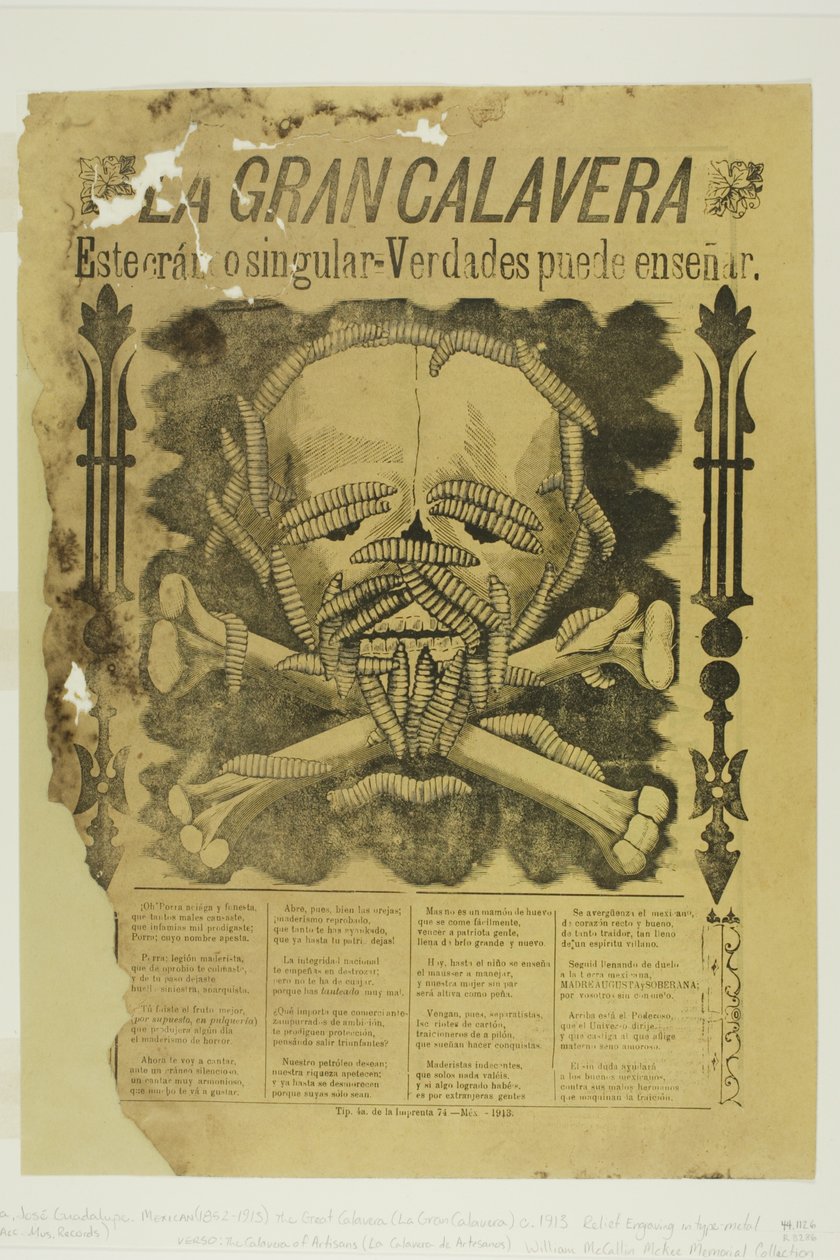 De grote Calavera door José Guadalupe Posada