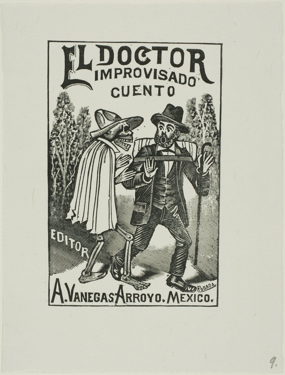 De geïmproviseerde dokter door José Guadalupe Posada