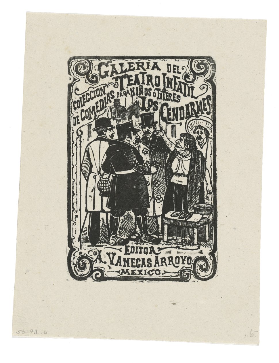 Los Gendarmes door José Guadalupe Posada