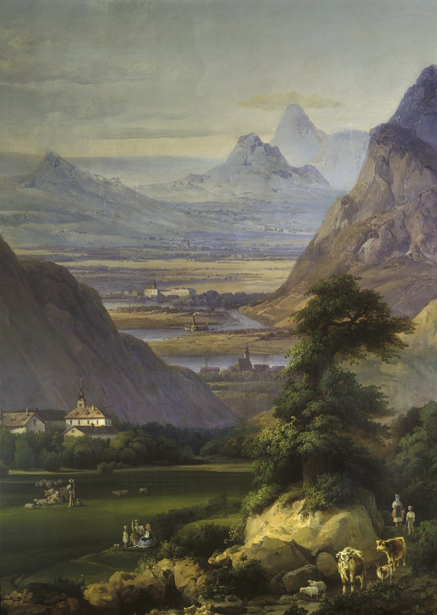Landschap bij Kamük door Josef Matj Navrátil