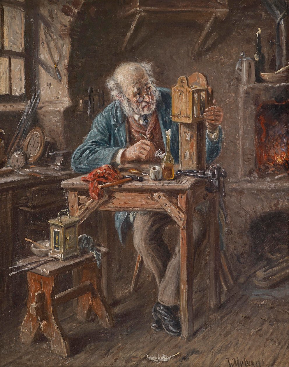 De horlogemaker door Josef Urban