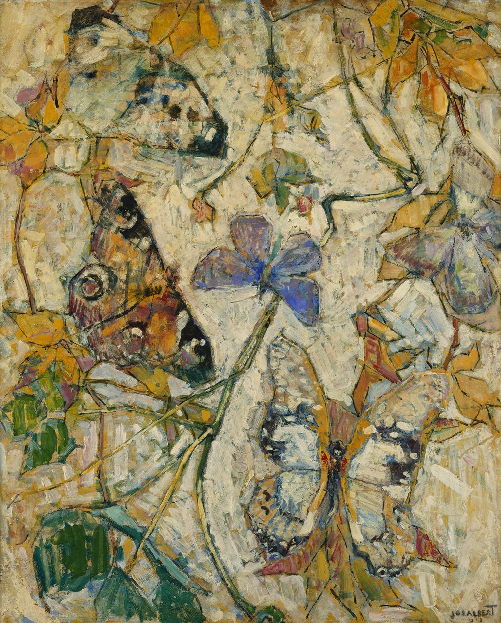 Vlinders, 1918 door Josef Albert