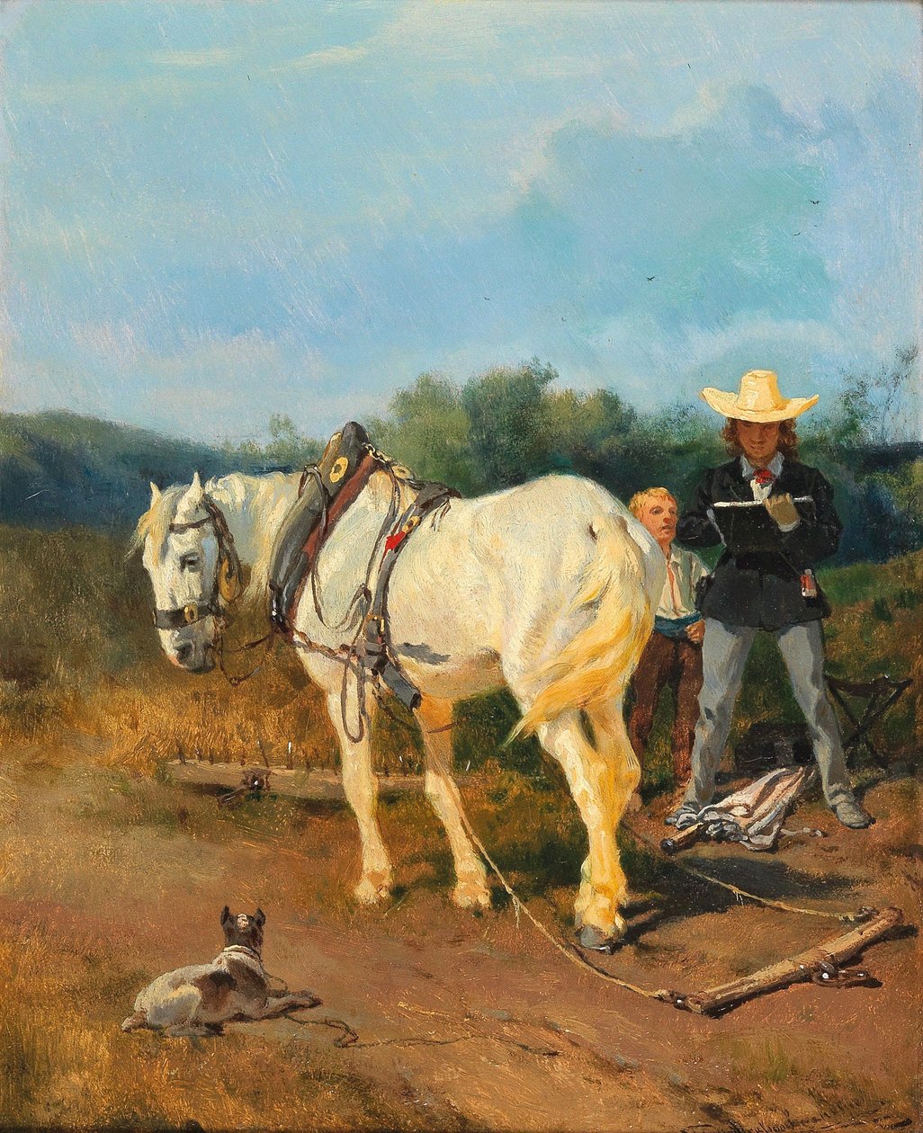 De schilder door Josef Anton Strassgschwandtner