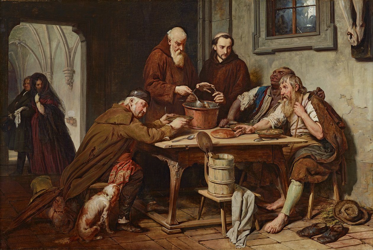 De kloostersoep door Josef Danhauser