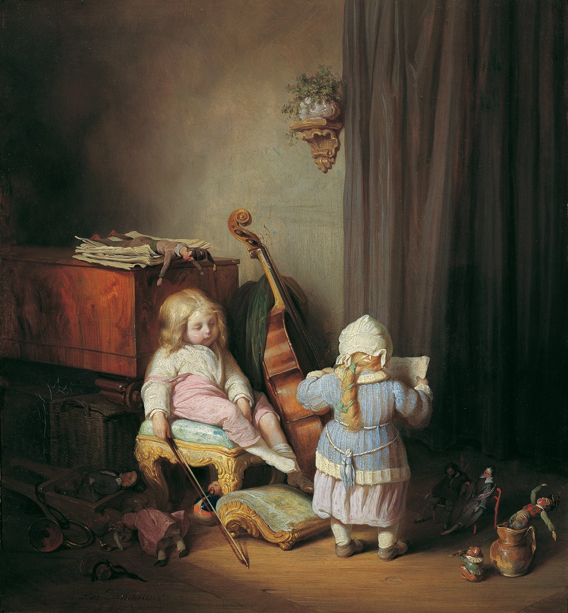 De kleine virtuozen door Josef Danhauser
