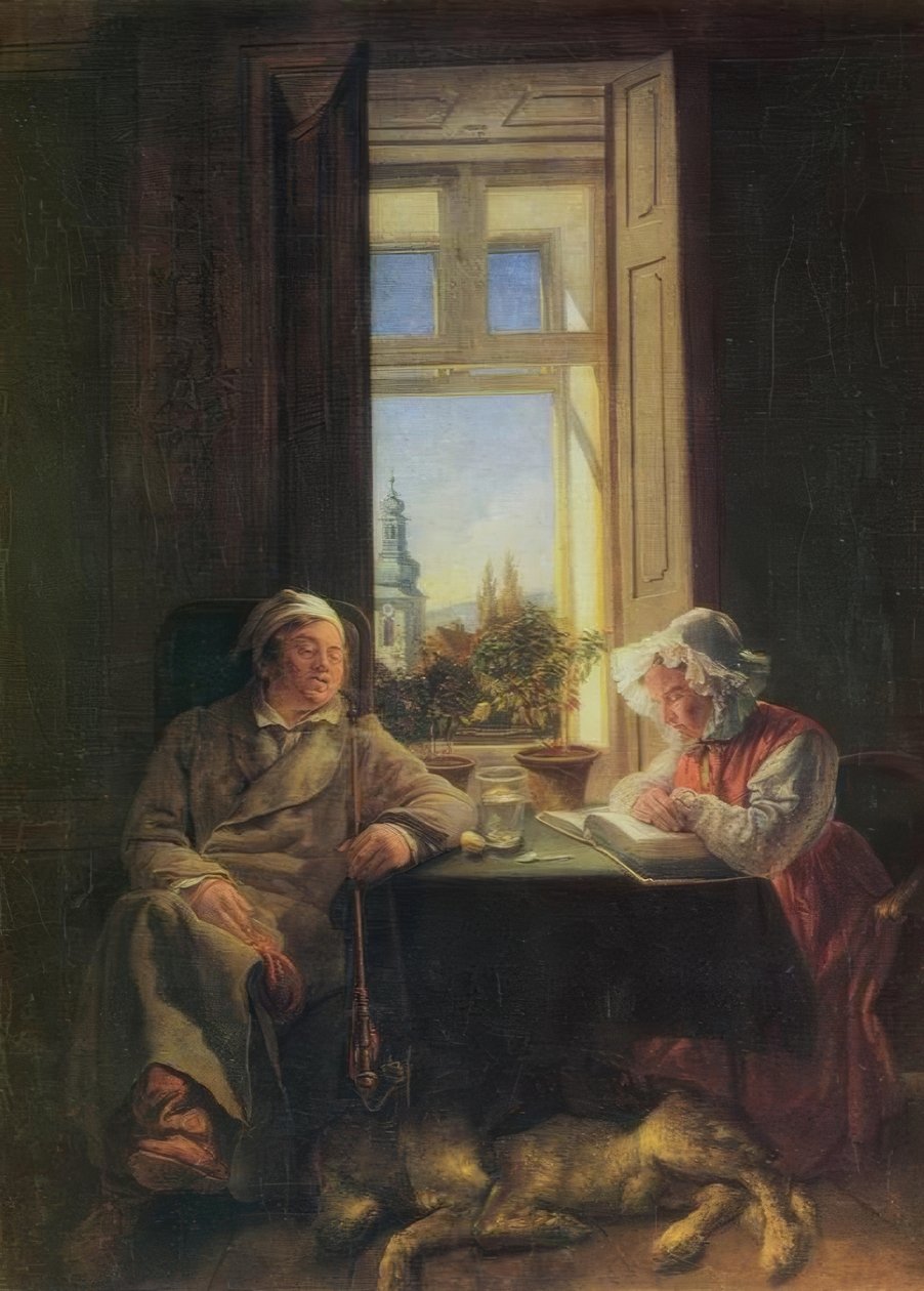 Siësta door Josef Danhauser
