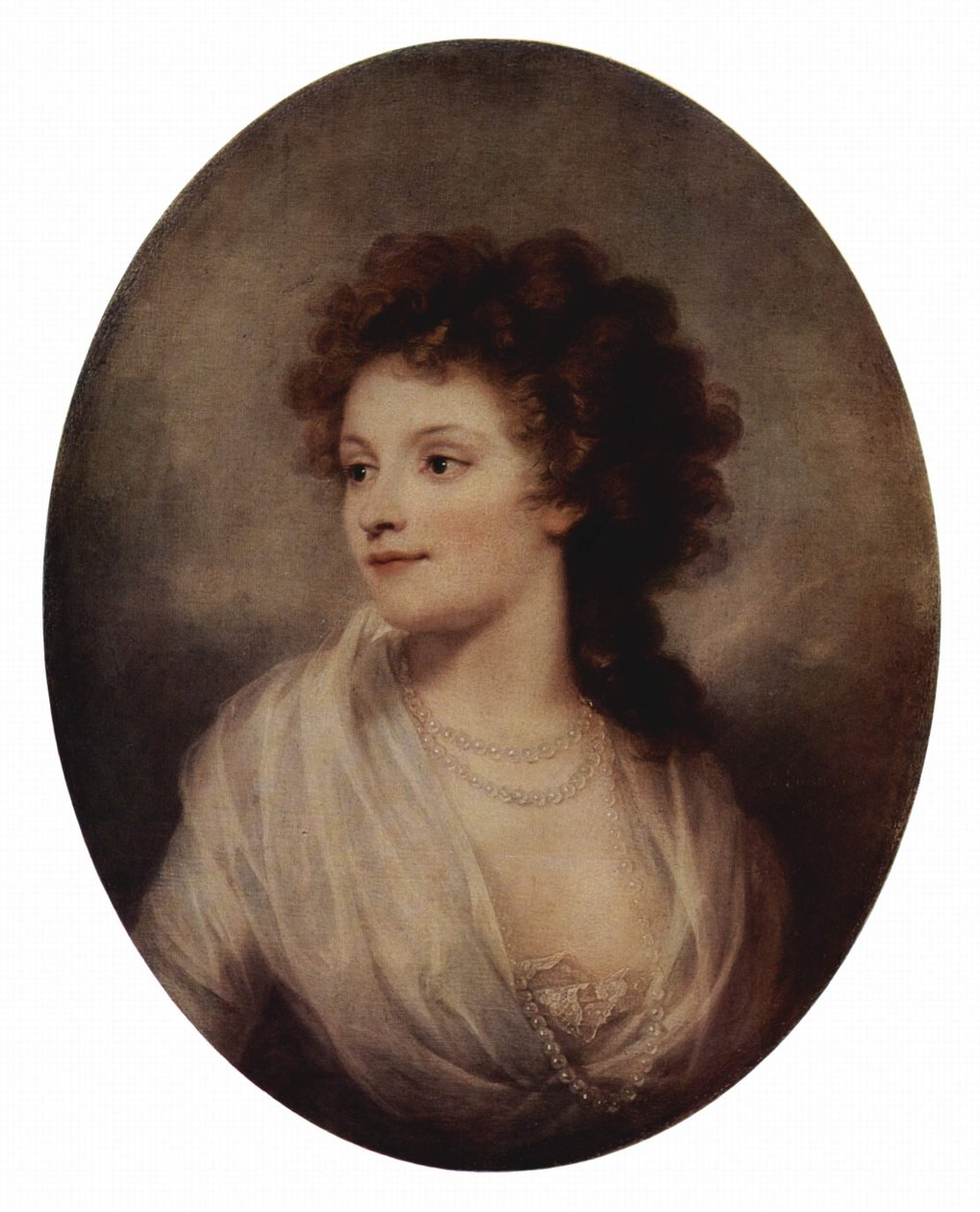 Portret van Charlotte Bach Mannteufel door Josef Grassi