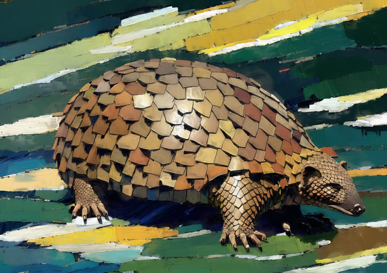 Dieren: pangolin 1 door Josef Johann Michel