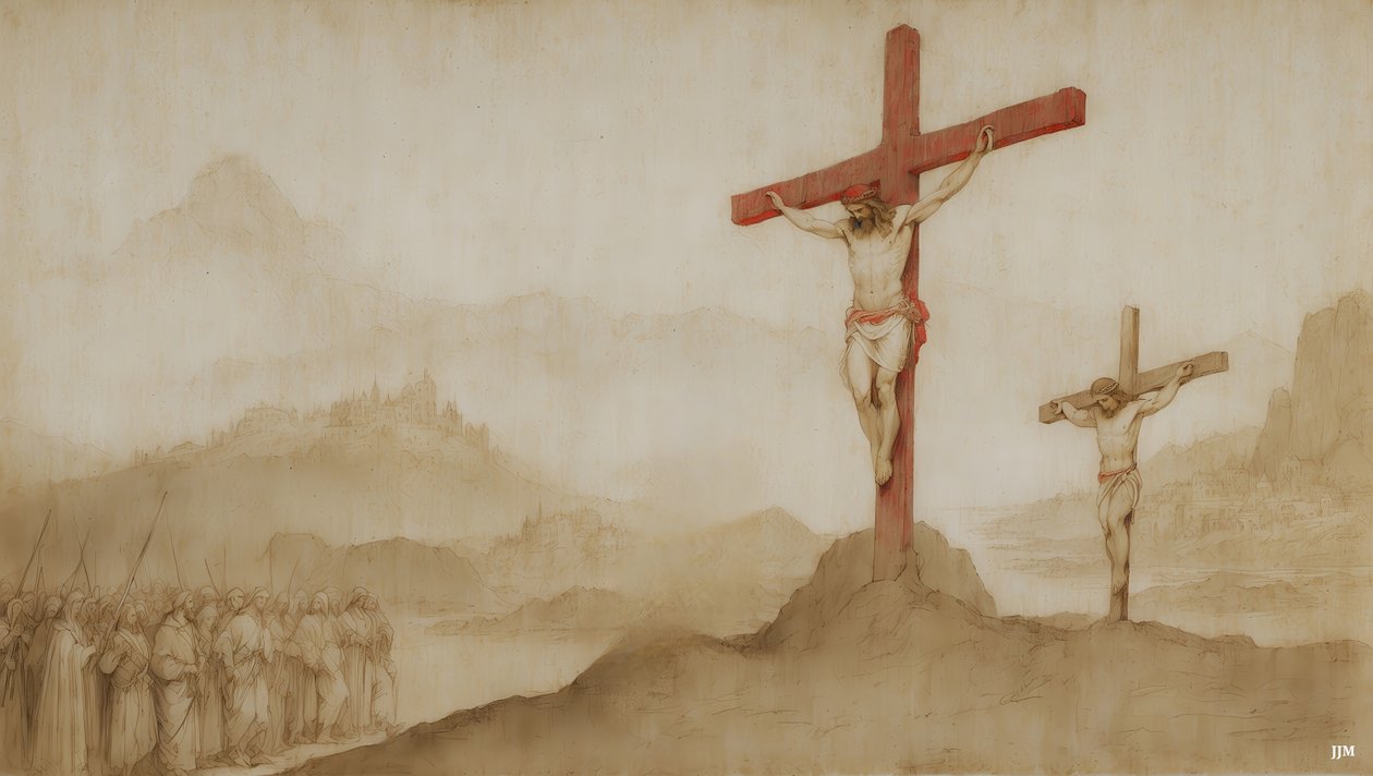 Kruisiging van Jezus door Josef Johann Michel