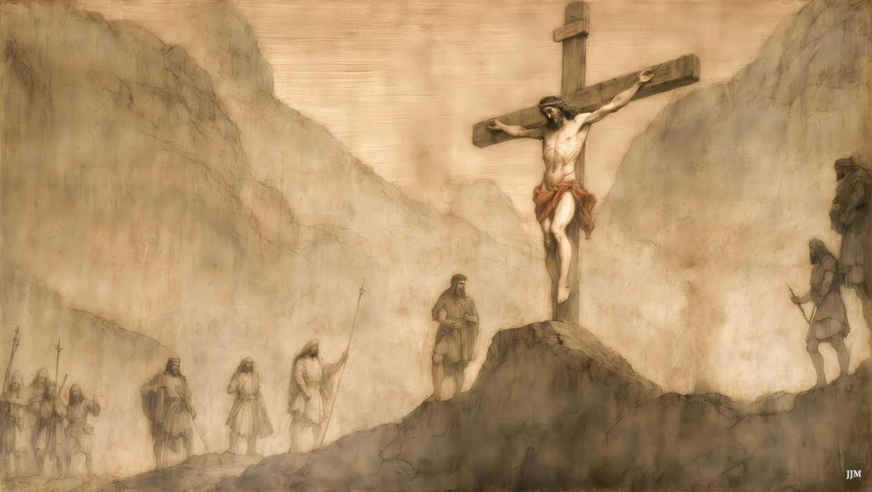 Kruisiging van Jezus door Josef Johann Michel