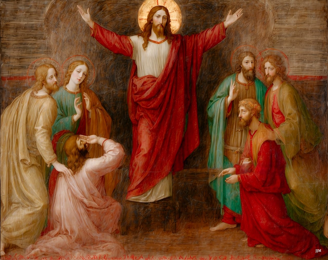 Transfiguratie van Jezus door Josef Johann Michel