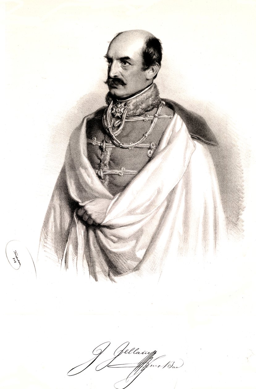 Josef Jellacic 1848 door Josef Kriehuber
