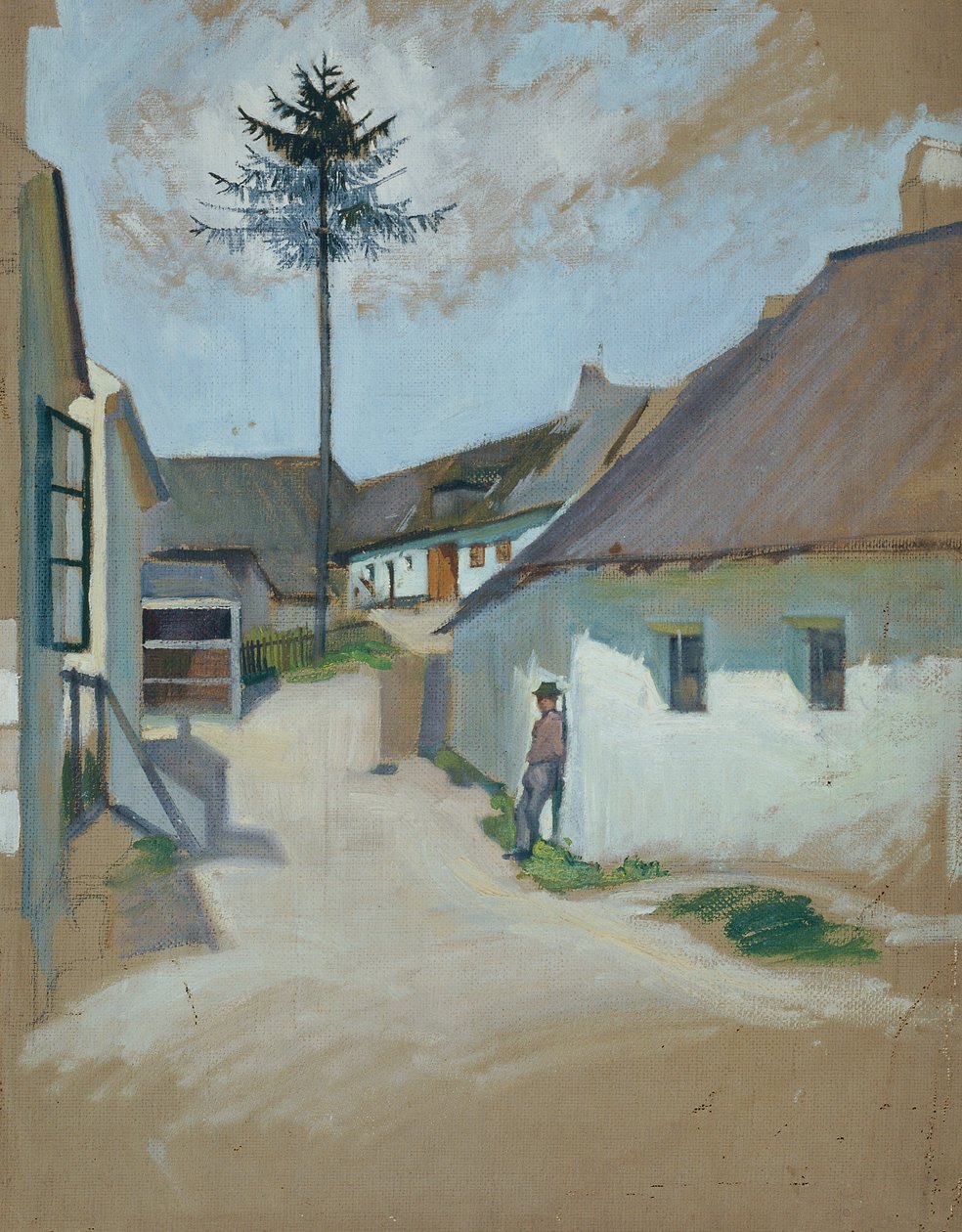 Dorpstraat door Josef Wawra