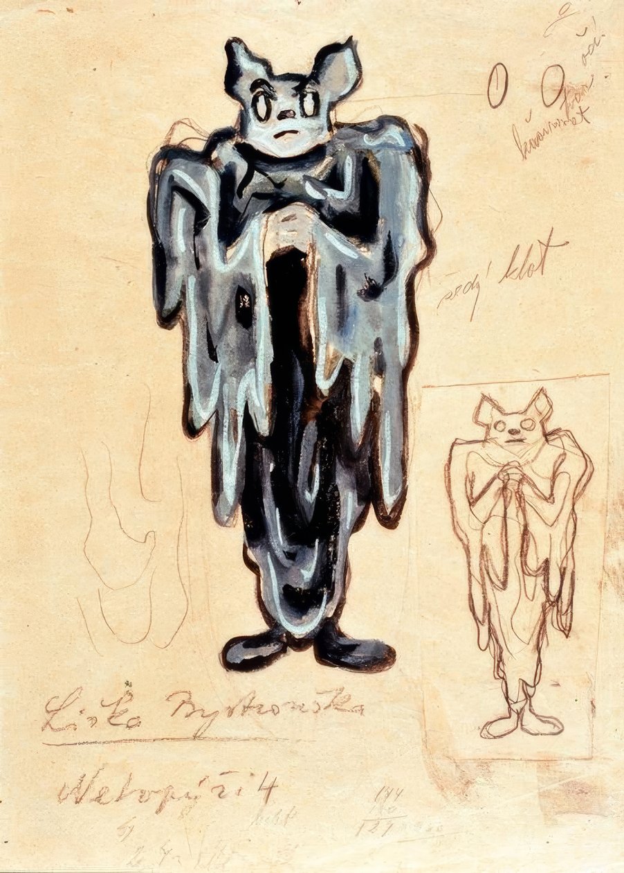 Janacek, sluwe vos / figurine door Josef Čapek