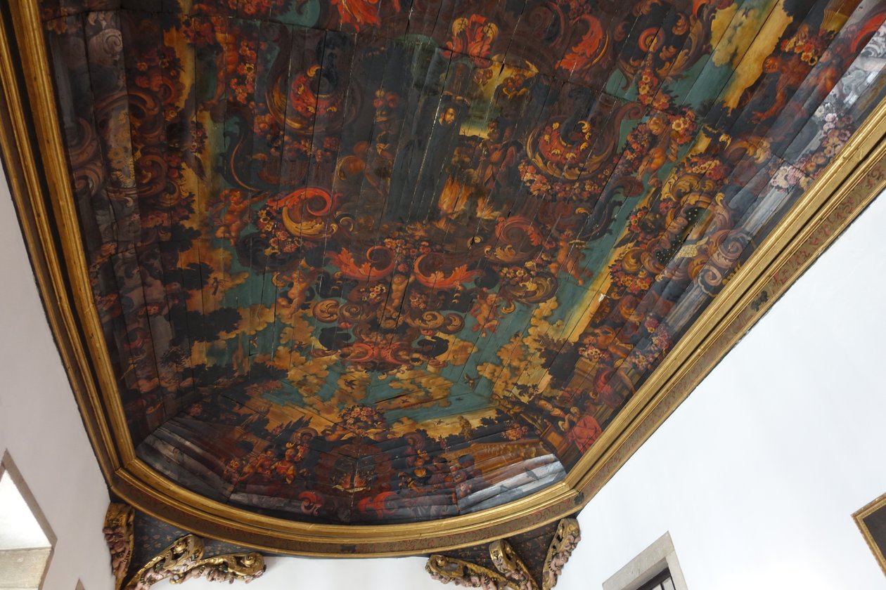 Hoofdzaal van Palácio dos Biscainhos, Braga, Portugal door Joseolgon