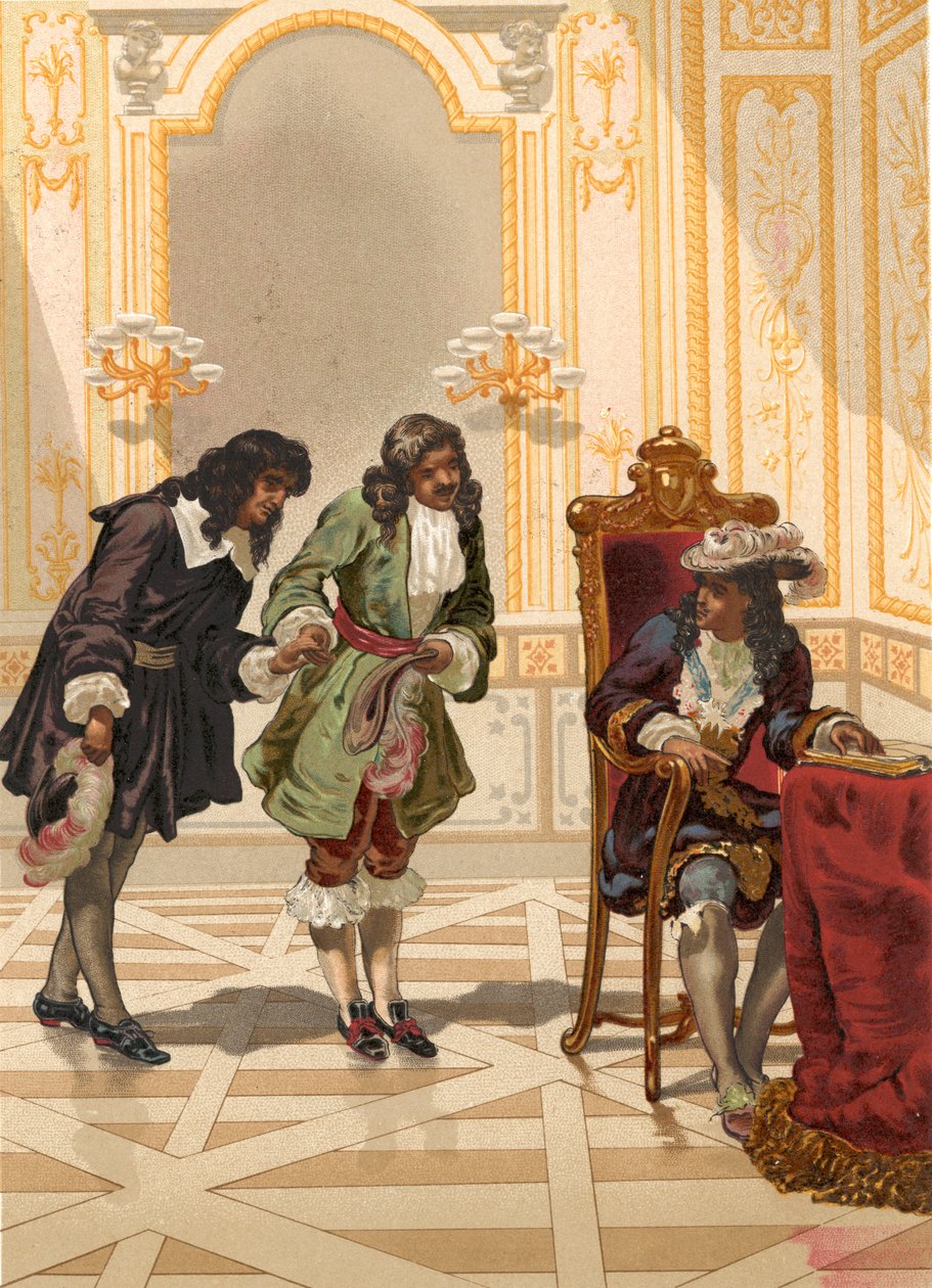 Giovanni Domenico Cassini gepresenteerd aan Lodewijk XIV door Colbert door Josep or Jose Planella Coromina