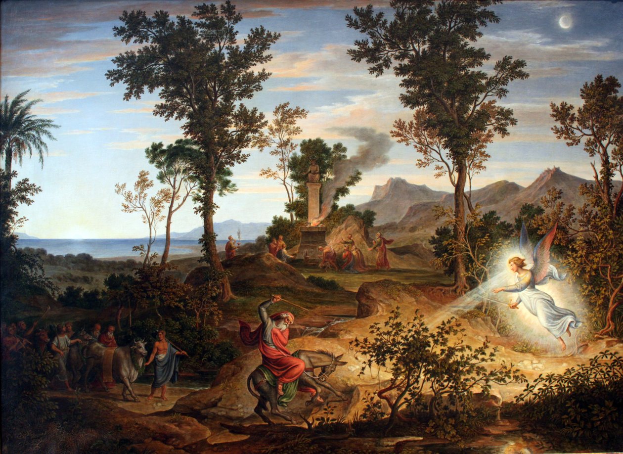 Landschap met Bileam door Joseph Anton Koch