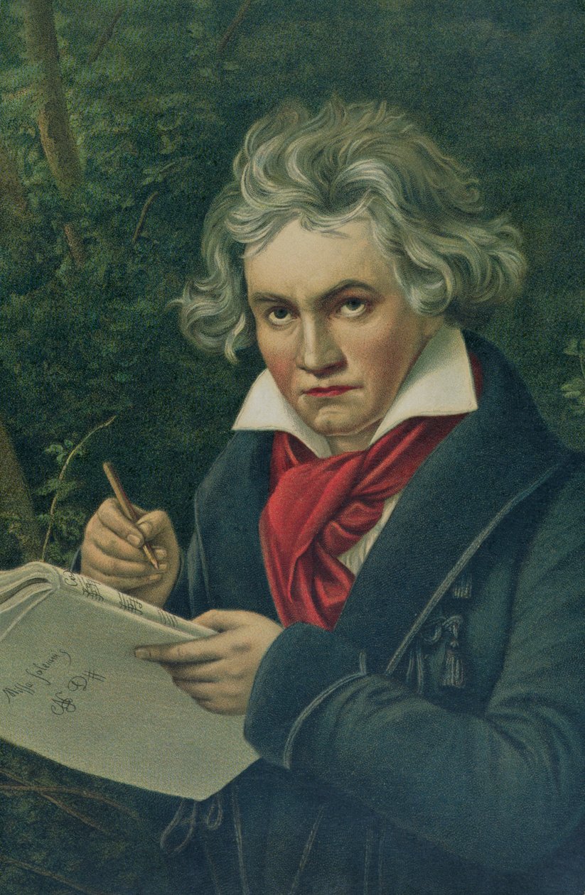 Ludwig van Beethoven, 19e eeuw door Joseph Carl Stieler