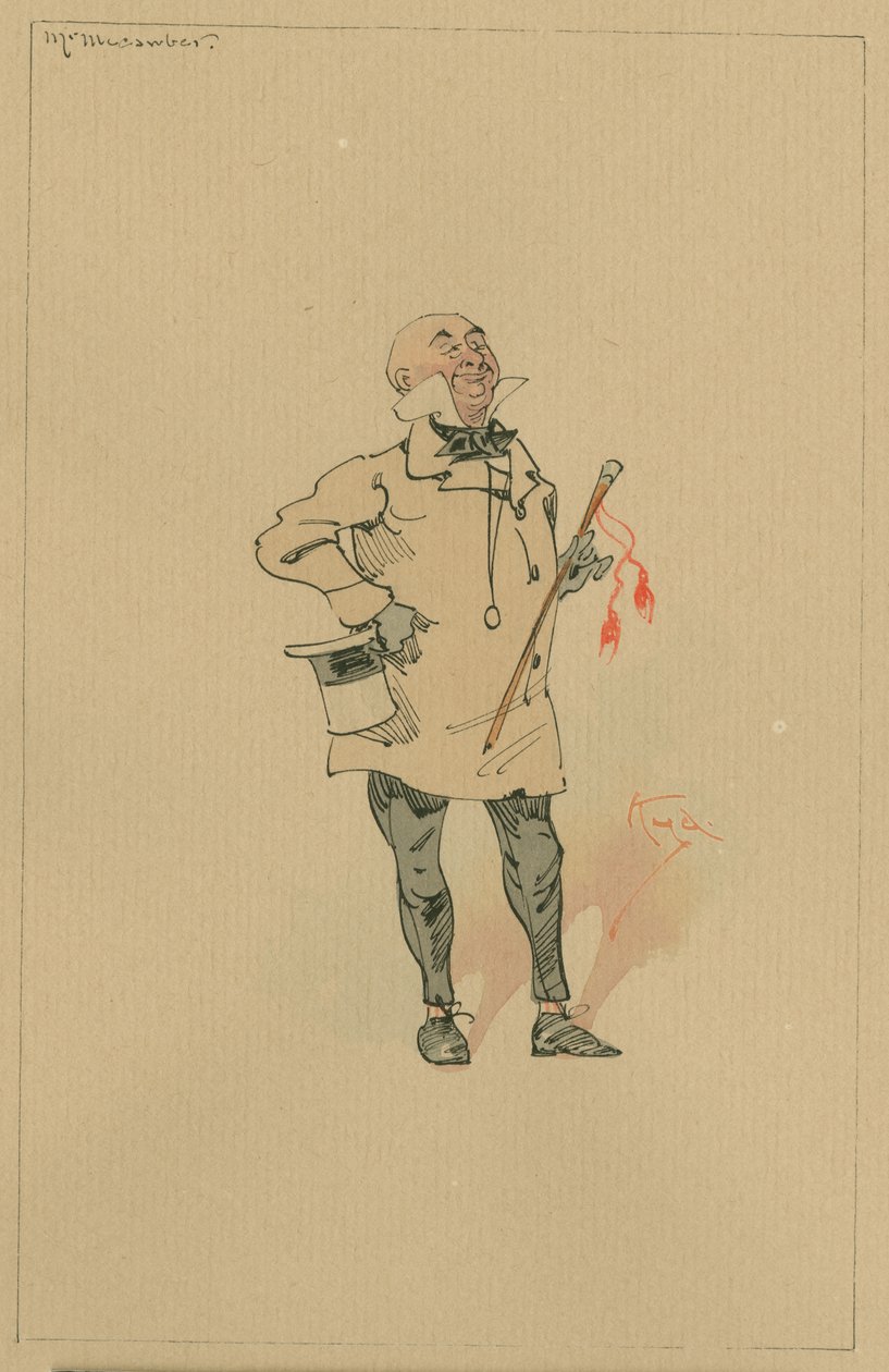 Mr Micawber door Joseph Clayton Clarke