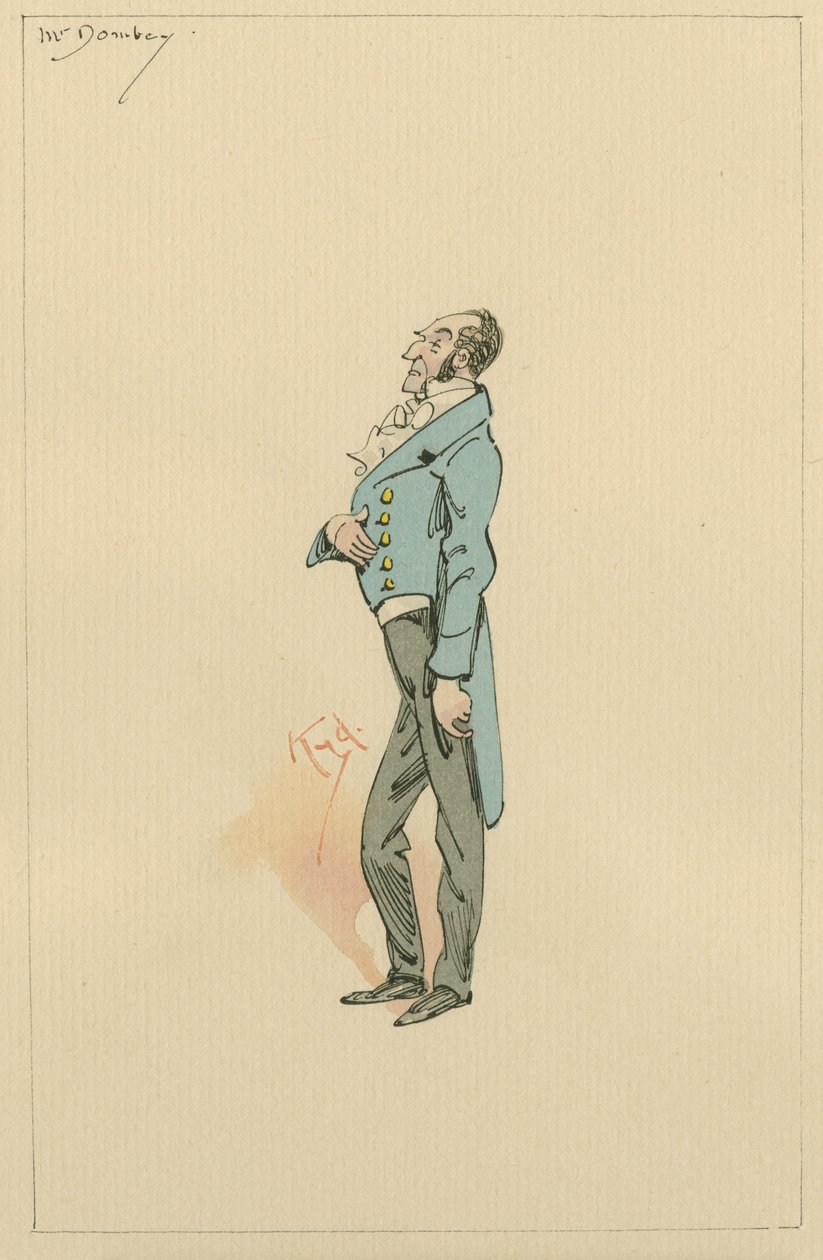 Mr Paul Dombey, ca. 1920 door Joseph Clayton Clarke