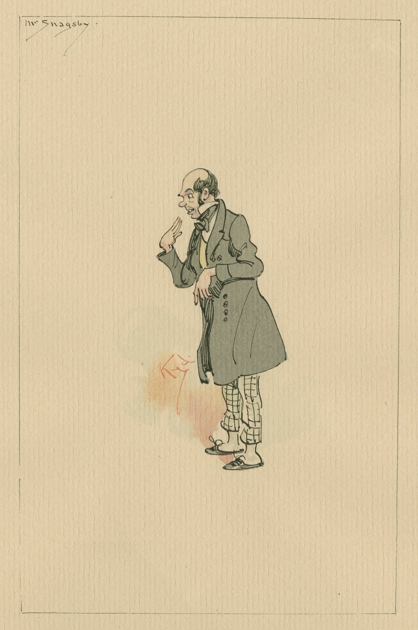 Mr Snagsby, ca. 1920s door Joseph Clayton Clarke