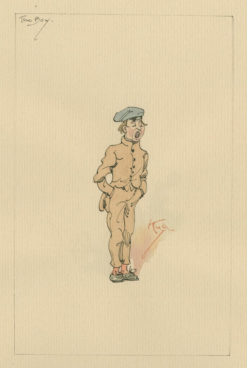 De jongen, c.1920s door Joseph Clayton Clarke