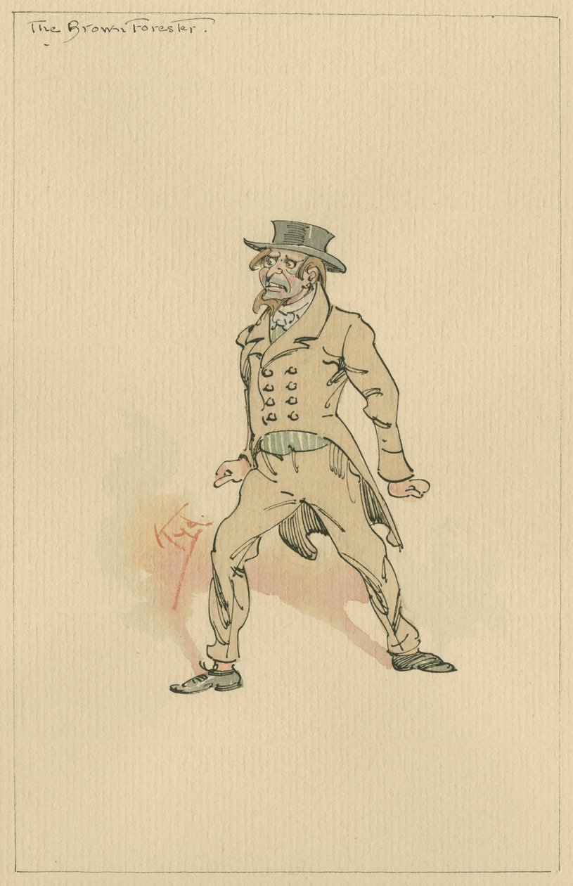 De Bruine Boswachter, ca. 1920s door Joseph Clayton Clarke